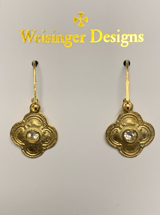 CLOVER CZ EARRINGS
