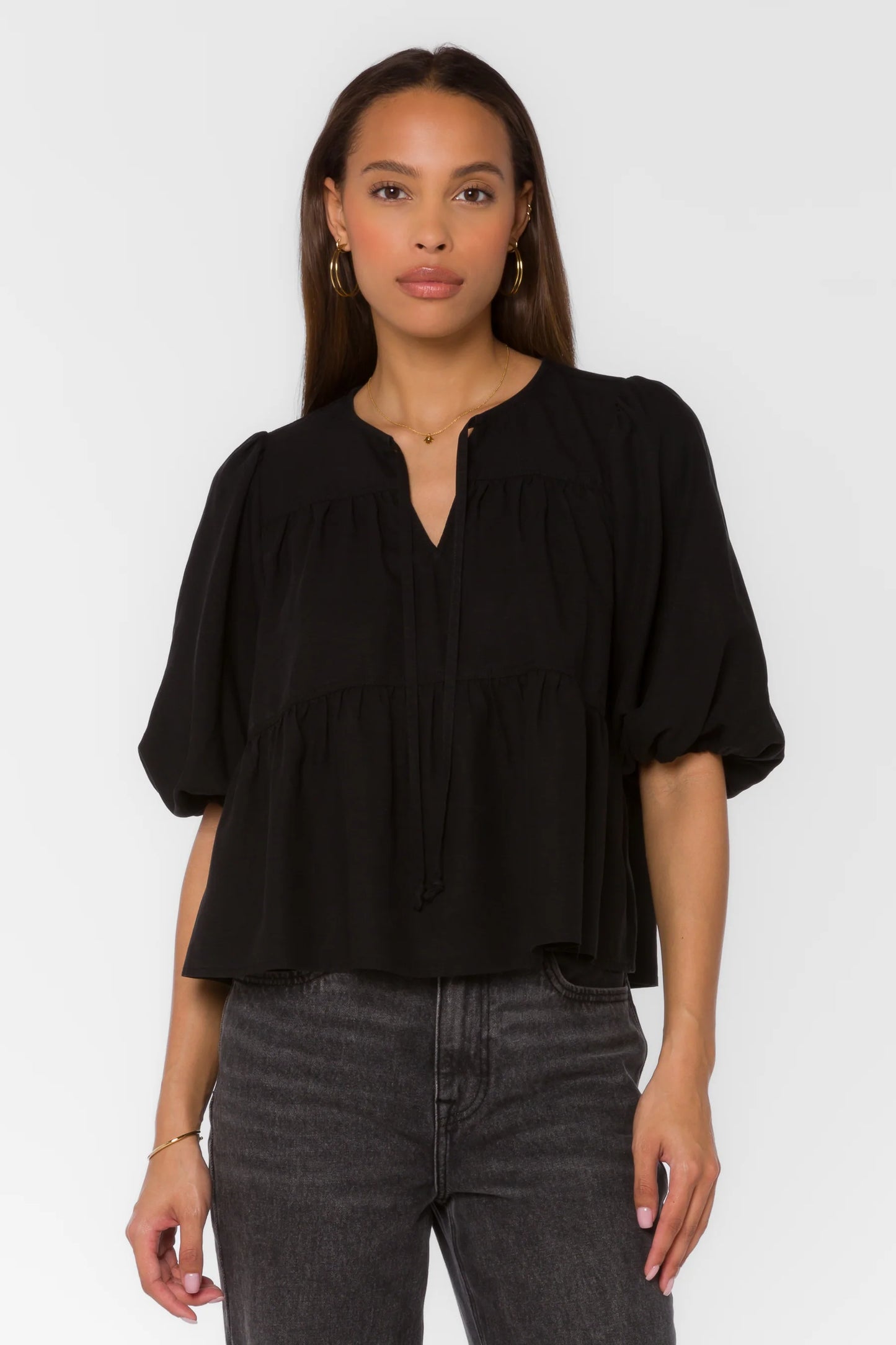 FERLITA TOP - BLACK