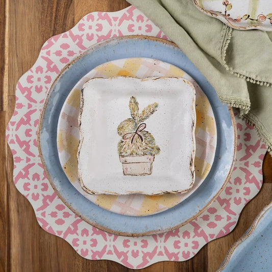 PETITE TOPIARY BUNNY PLATE