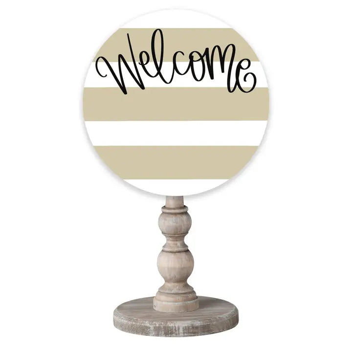 INTERCHANGEABLE TOPPER - WELCOME TAN STRIPES
