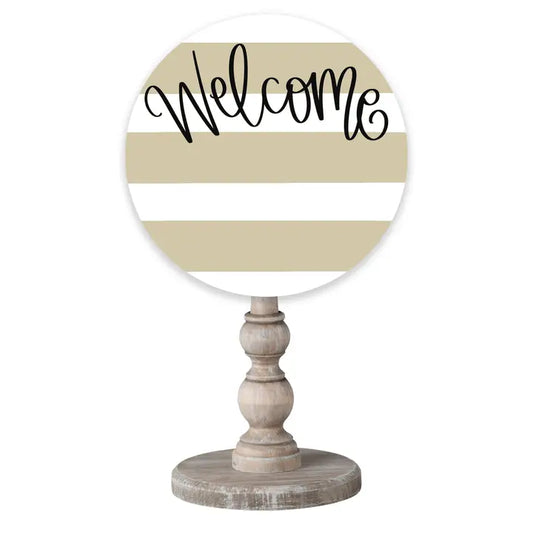 INTERCHANGEABLE TOPPER - WELCOME TAN STRIPES