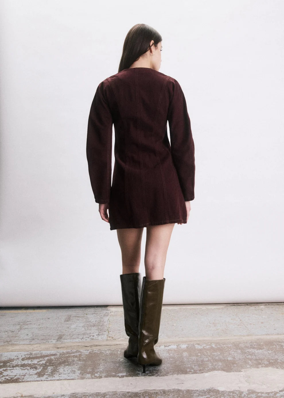 ORSO DRESS IN BORDEAUX