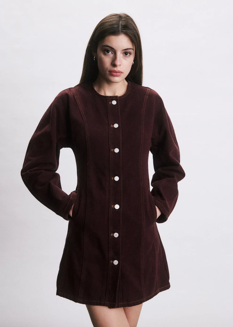 ORSO DRESS IN BORDEAUX