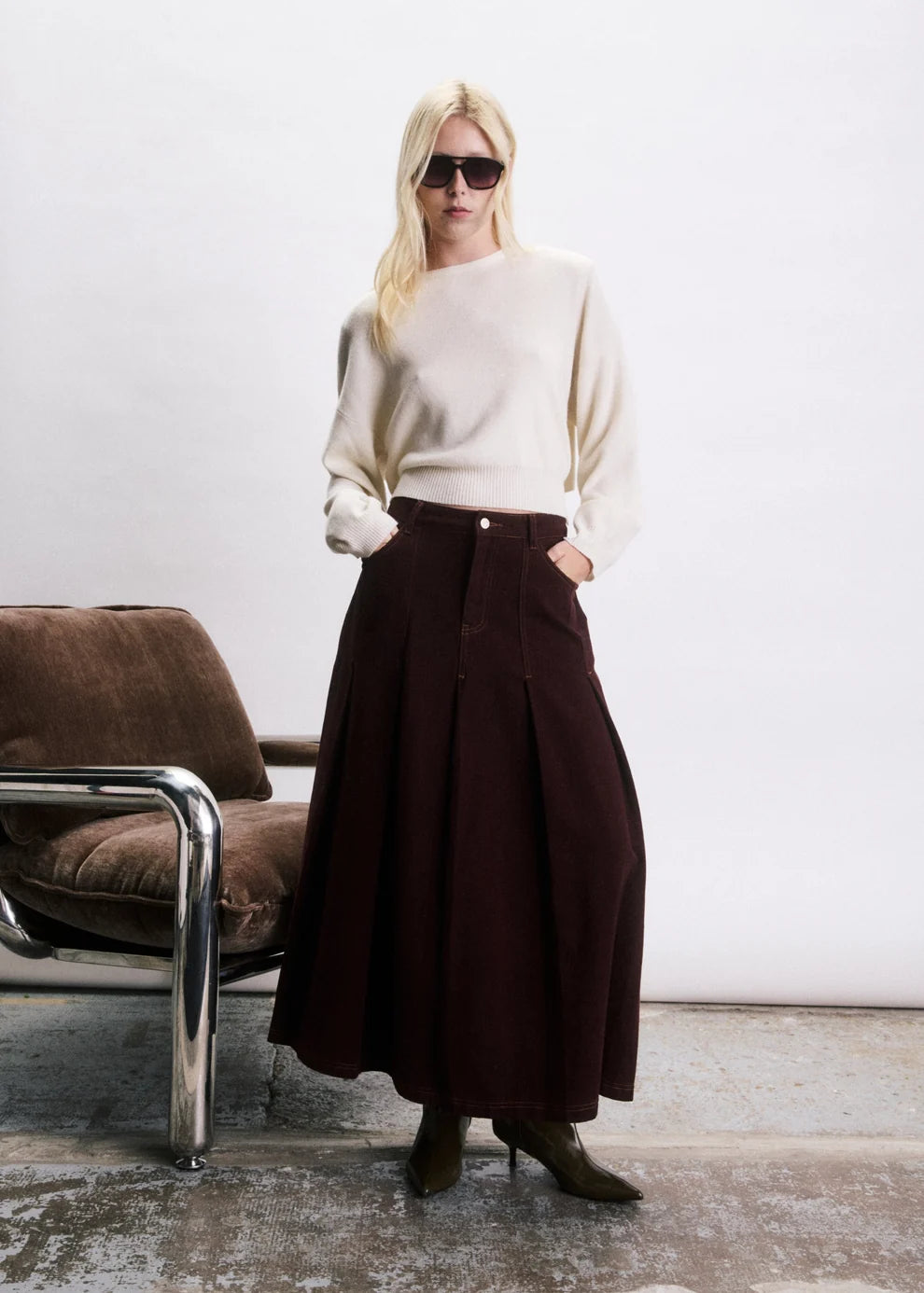 DREW SWEATER IN CREME