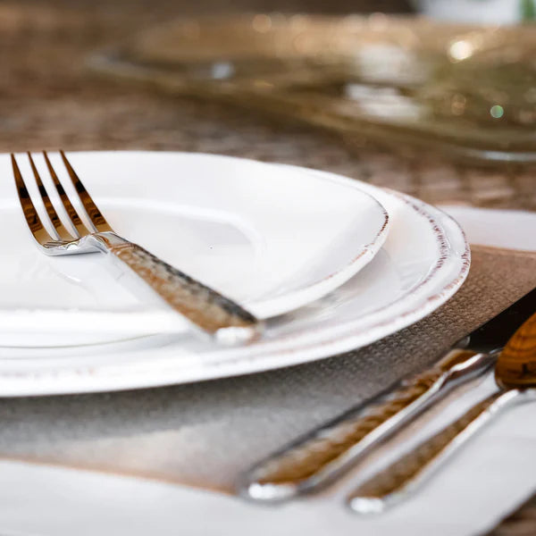 LASTRA WHITE EUROPEAN DINNER PLATE