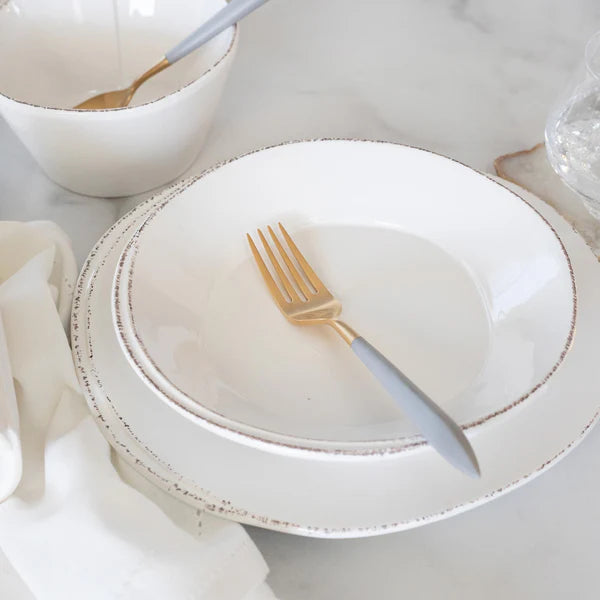 MELAMINE LASTRA WHITE PASTA BOWL