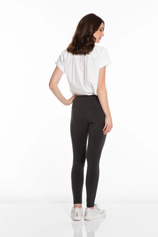 PLUS WIDE BAND SUPER SOFT PULL ON LEGGING - BLACK