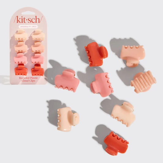 RECYCLED MINI CLOUDS CLIPS 8PC - CHERRY BLOSSOM