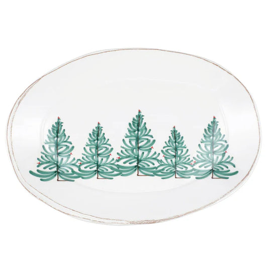 MELAMINE LASTRA HOLIDAY OVAL PLATTER