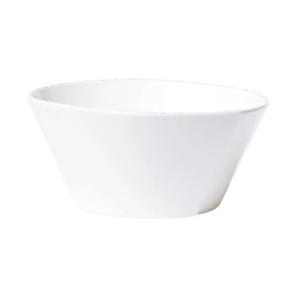 MELAMINE LASTRA WHITE LARGE STACKING SERVING BOWL