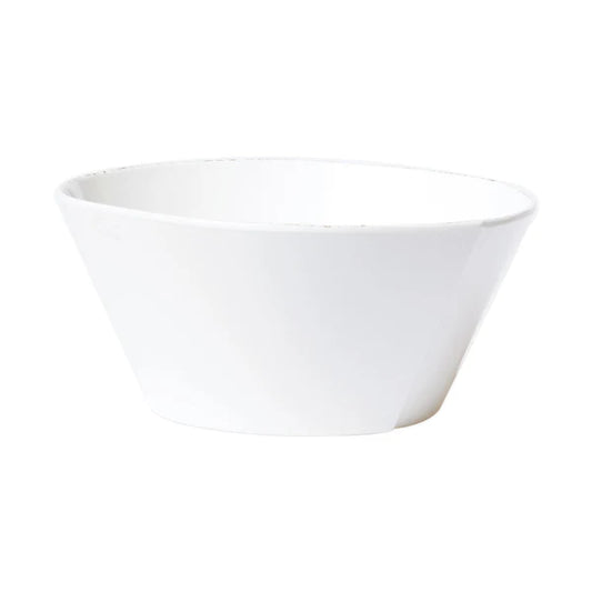 MELAMINE LASTRA WHITE LARGE STACKING SERVING BOWL