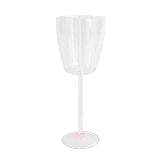 NUOVO STRIPE WHITE WINE GLASS