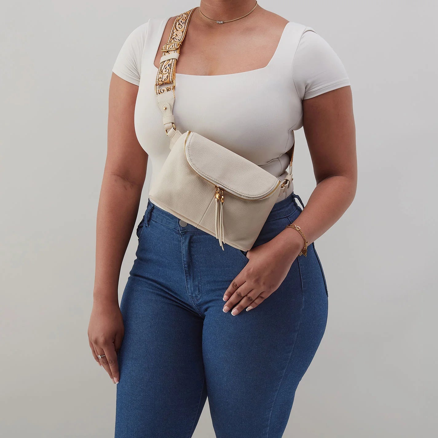 FERN LARGE BELT/SLING BAG - BIRCH