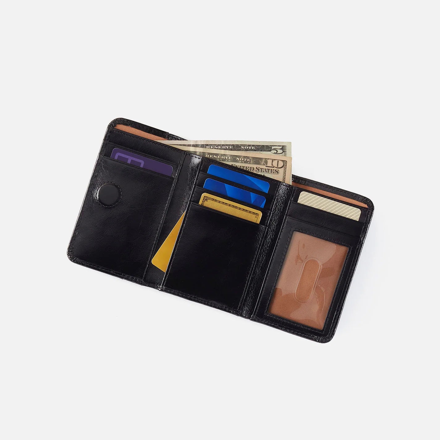 JILL TRIFOLD WALLET - WHISKEY