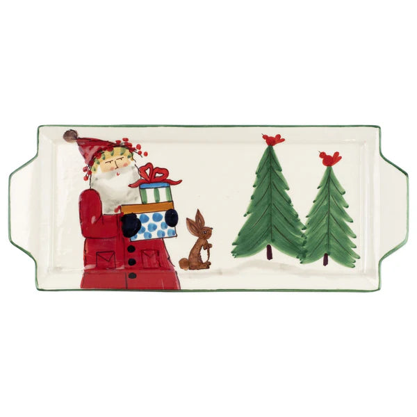 OLD ST NICK HANLED RECTANGULAR PLATTER