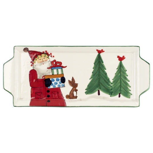 OLD ST NICK HANLED RECTANGULAR PLATTER