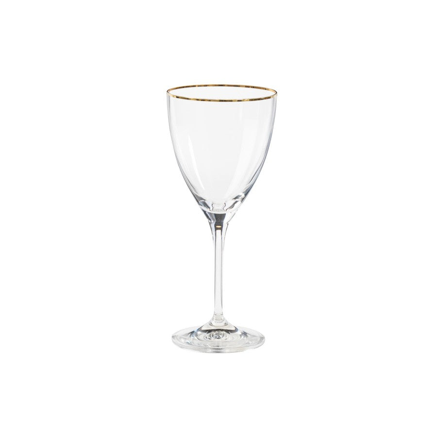 SENSA WATER GLASS - GOLD RIM