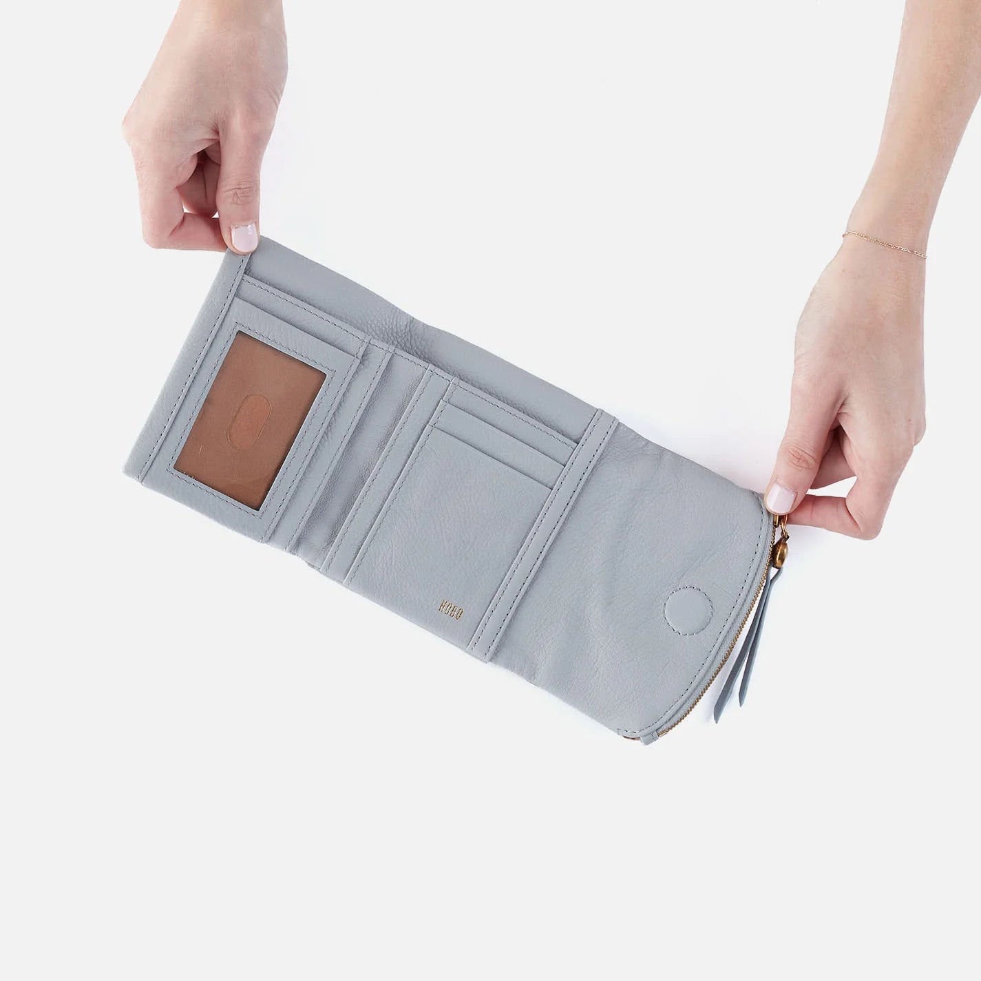 FERN MEDIUM TRIFOLD WALLET - BLUE PEARL