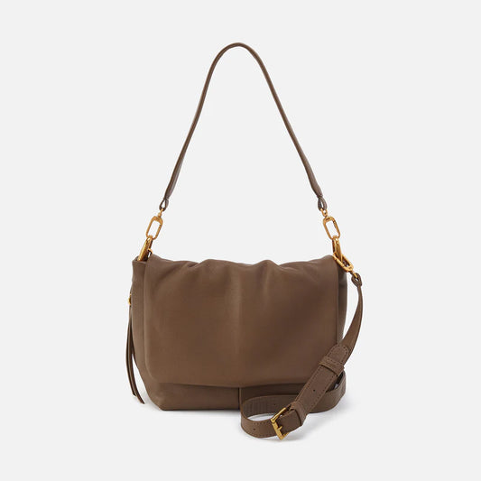 HARLEY CONVERTIBLE SHOULDER BAG - DARK ELM