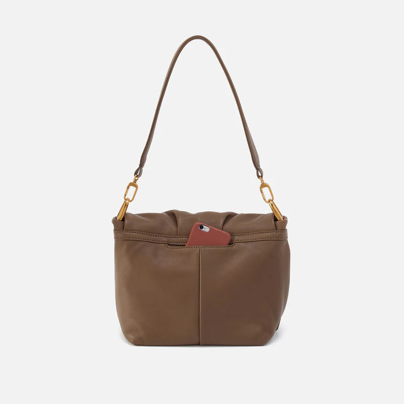 HARLEY CONVERTIBLE SHOULDER BAG - DARK ELM