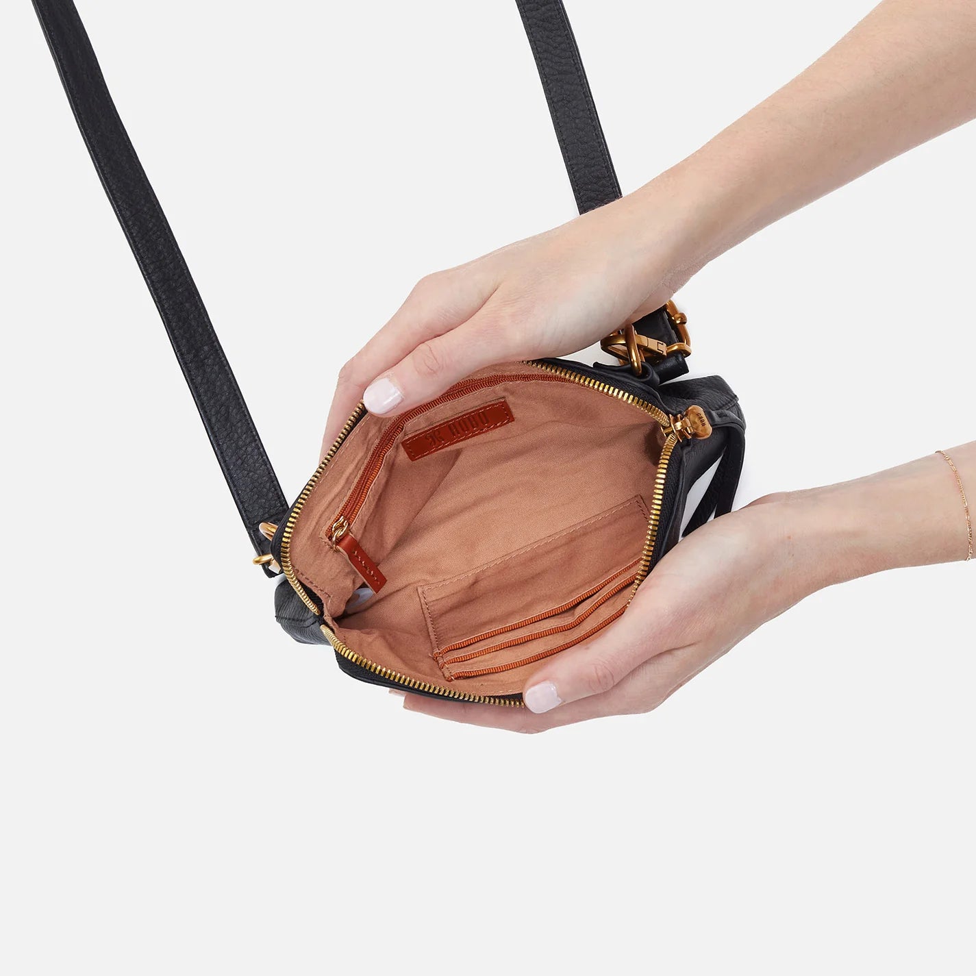 FERN SLIM BELT/SLING BAG - BLACK