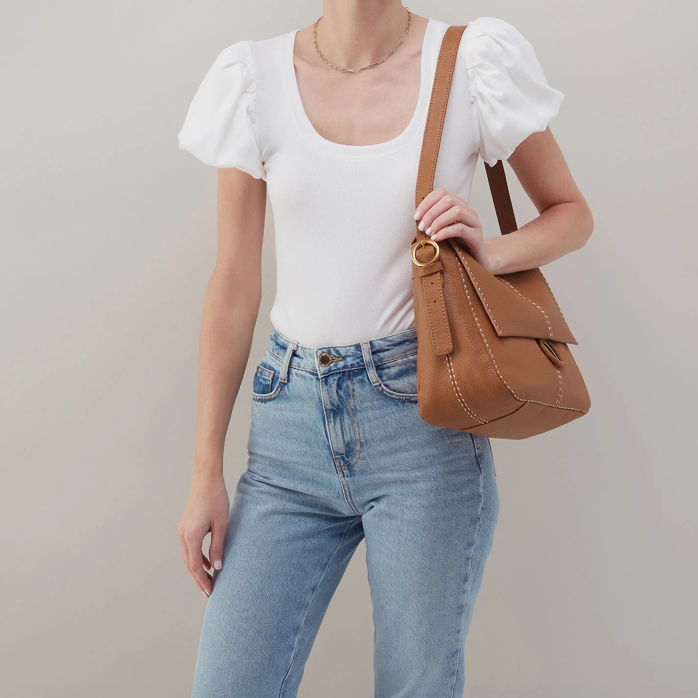 AUSTIN SHOULDER BAG - WARM HONEY