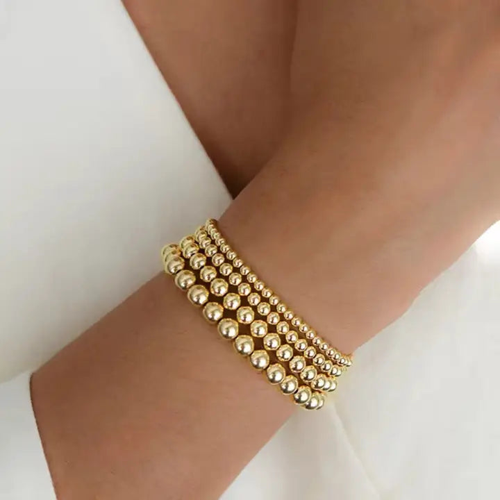 GOLDIE - GOLD BEADED BRACELETS
