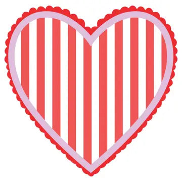 STRIPE HEART YARD SIGN