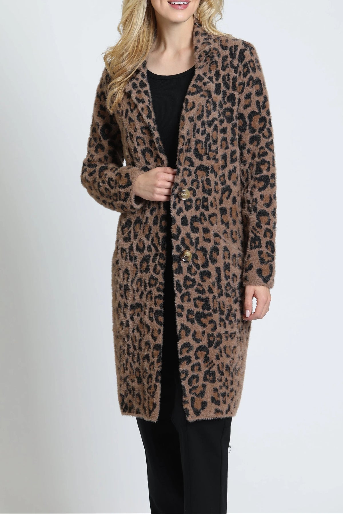 MOCHA LEOPARD CARDI COAT
