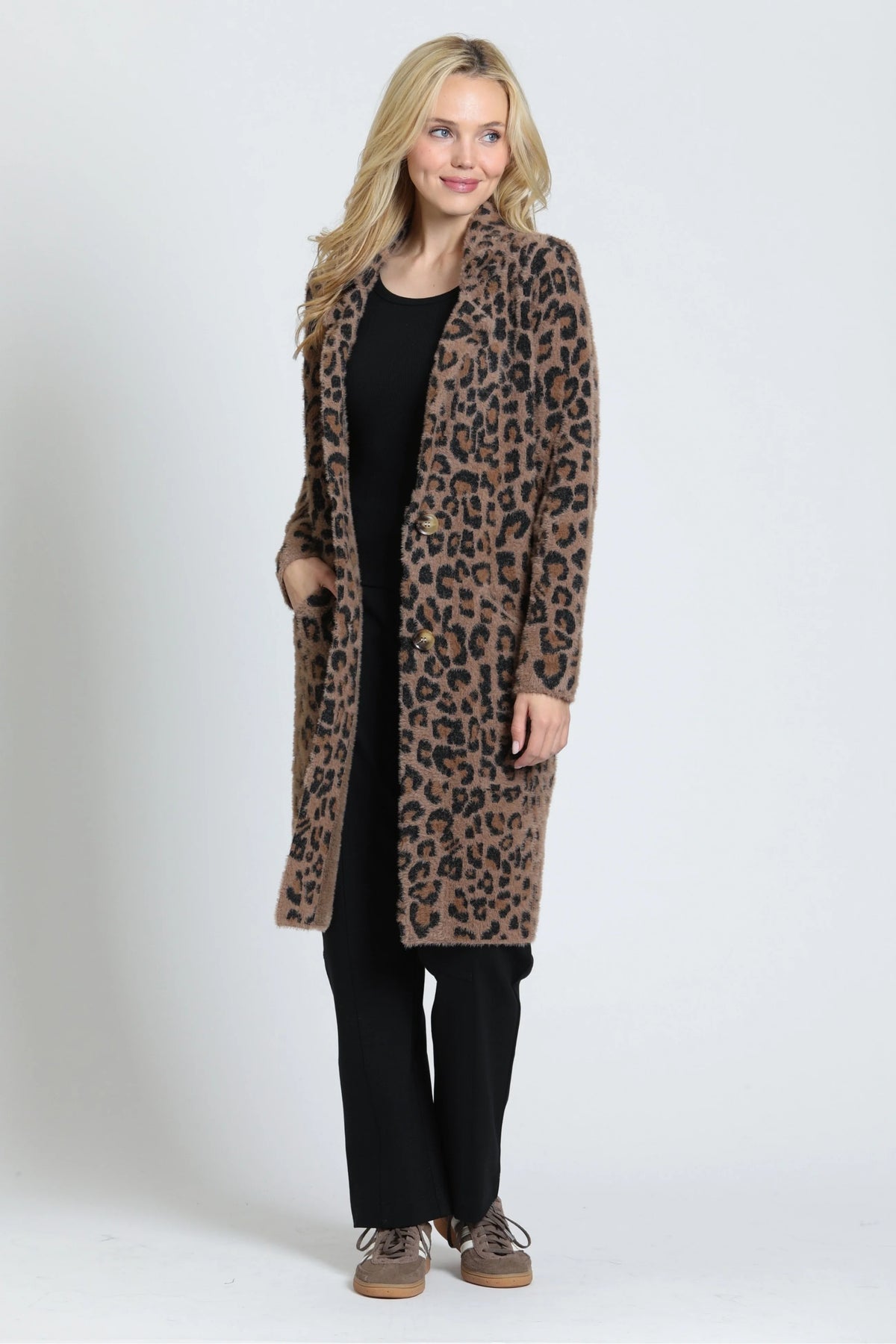 MOCHA LEOPARD CARDI COAT