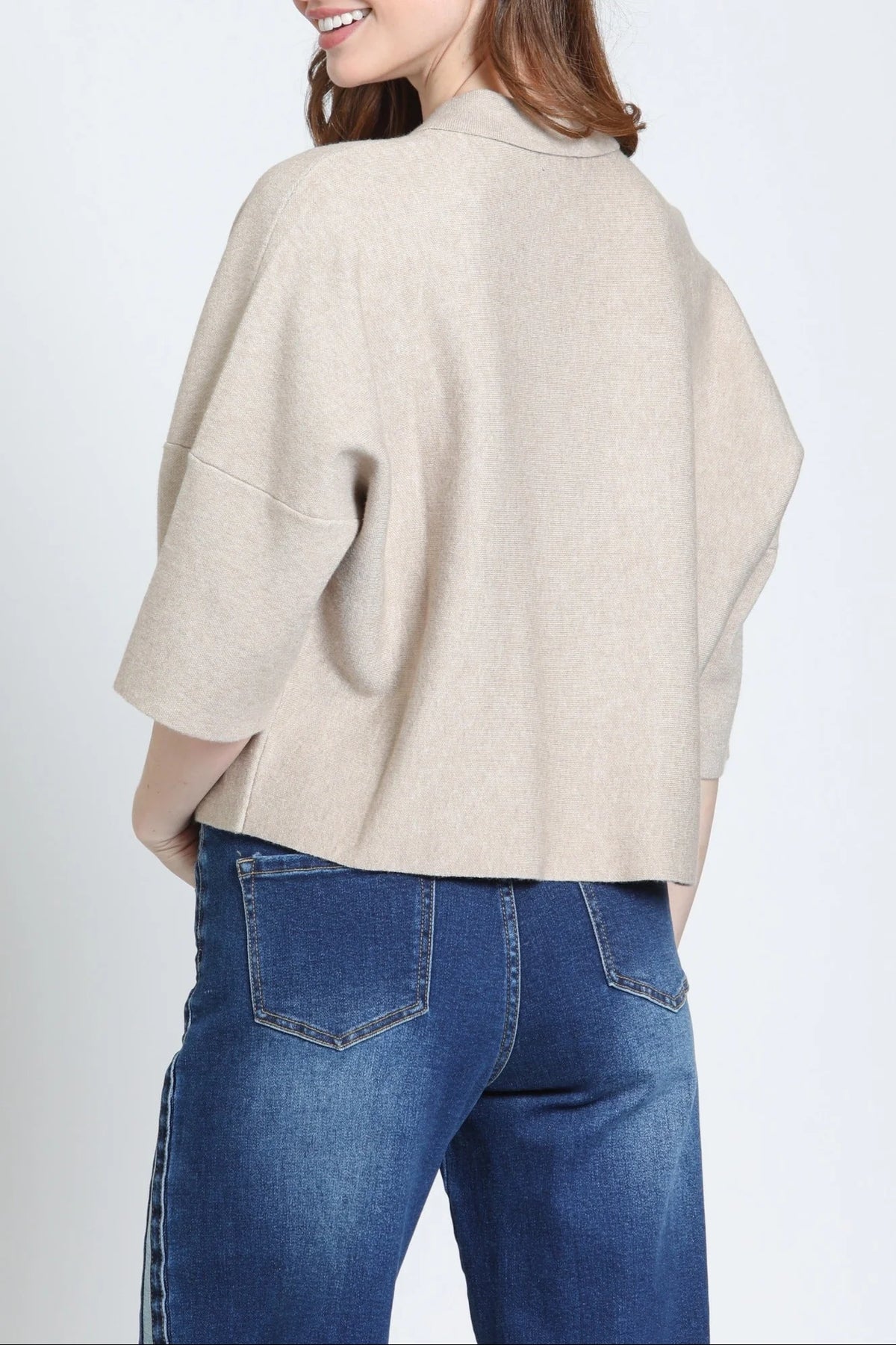 HEATHER SAND POCKET POLO TOP