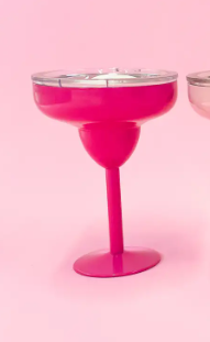 STAINLESS STEEL MARGARITA GLASS WITH LID