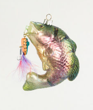 BASS FISHING ORNAMENT