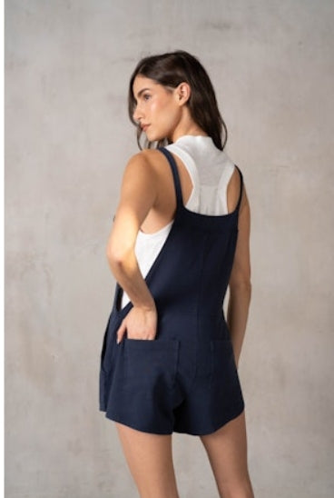 NAVY ROMPER
