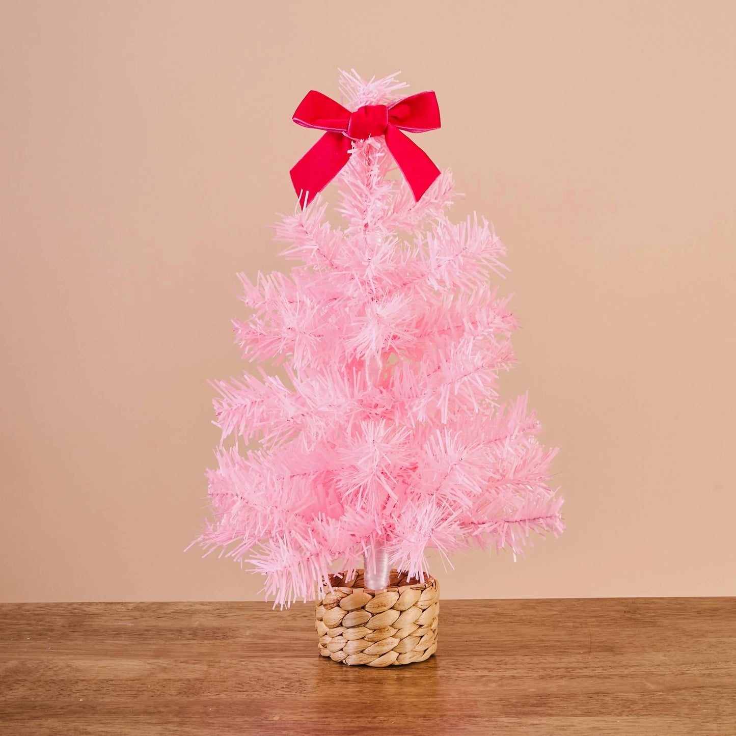COQUETTE CHRISTMAS ORNAMENT ADVENT & PINK MINI TREE