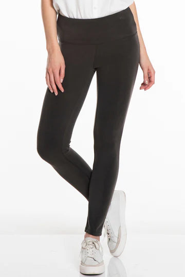 PLUS WIDE BAND SUPER SOFT PULL ON LEGGING - BLACK