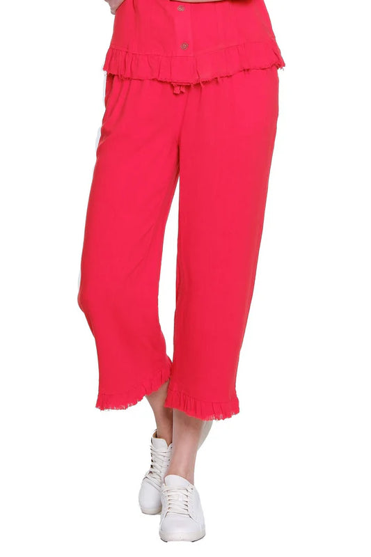 POPPY - DRAWSTRING RUFFLE HEM PANT