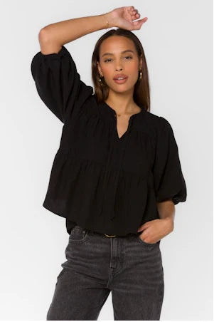FERLITA TOP - BLACK