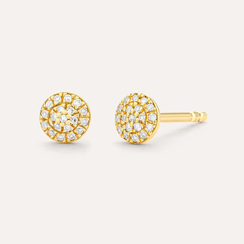 ROUND STUD EARRINGS