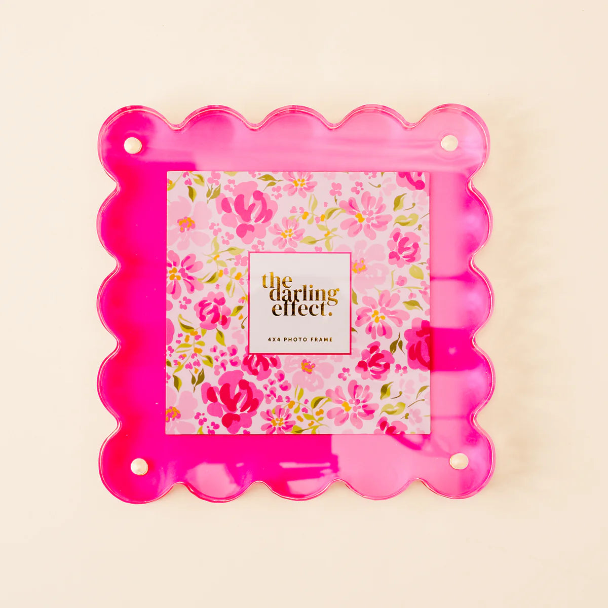 SQUARE SCALLOPED ACRYLIC FRAME