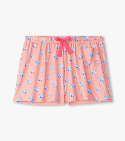 BAGGED PAJAMA SHORTS - ELEPHANTASTIC