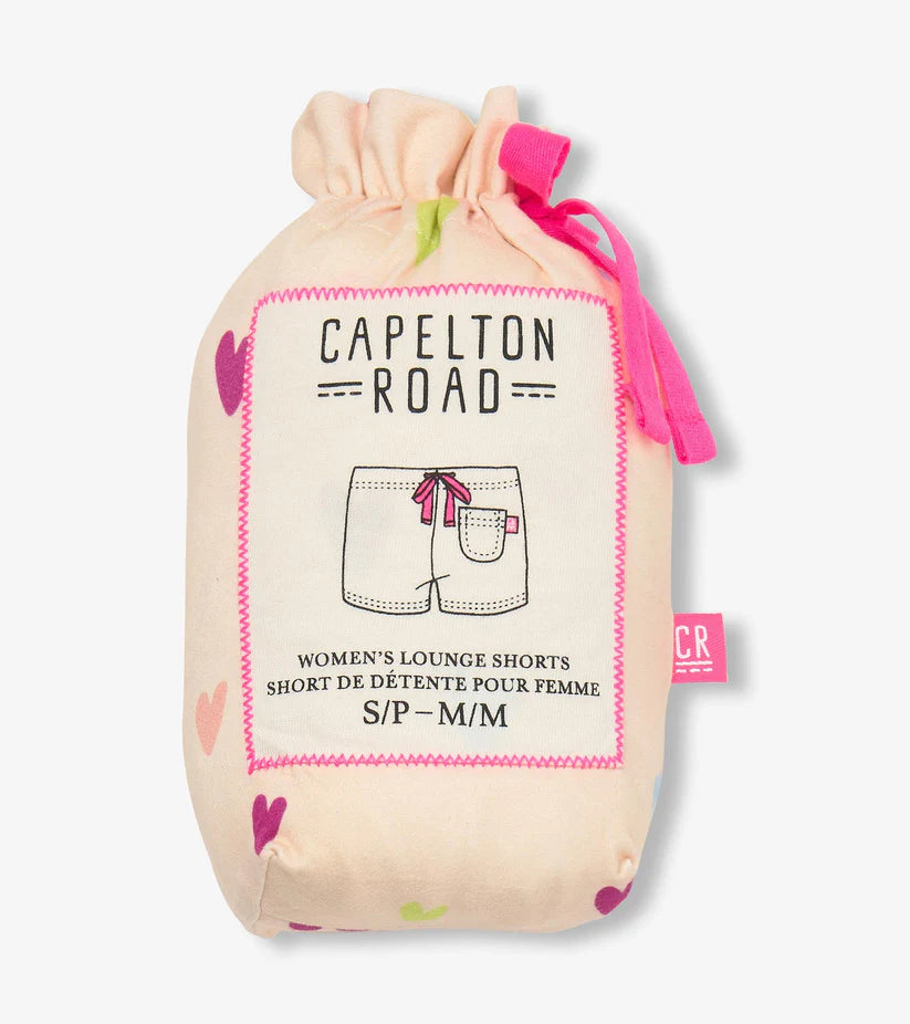 BAGGED PAJAMA SHORTS - JELLYBEAN HEARTS