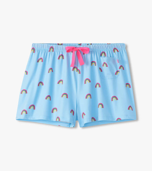 BAGGED PAJAMA SHORTS - LUCKY RAINBOWS