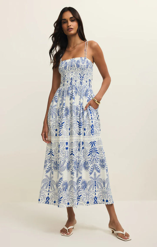 NADINE PALM MAXI DRESS