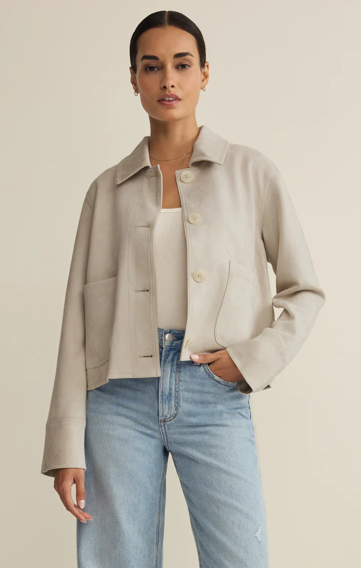 DILLON FAUX SUEDE JACKET