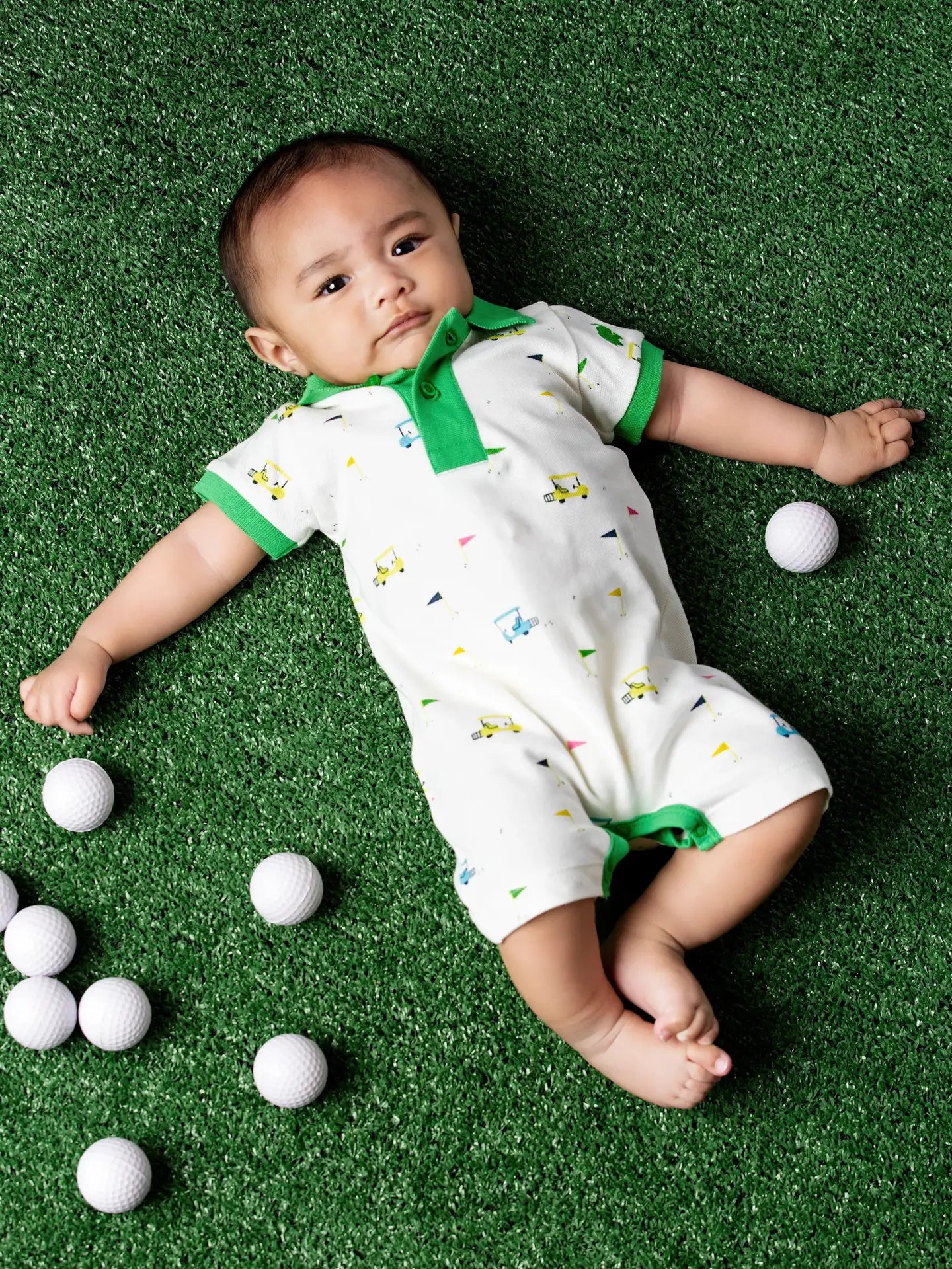 GOLF SHORTY POLO ROMPER
