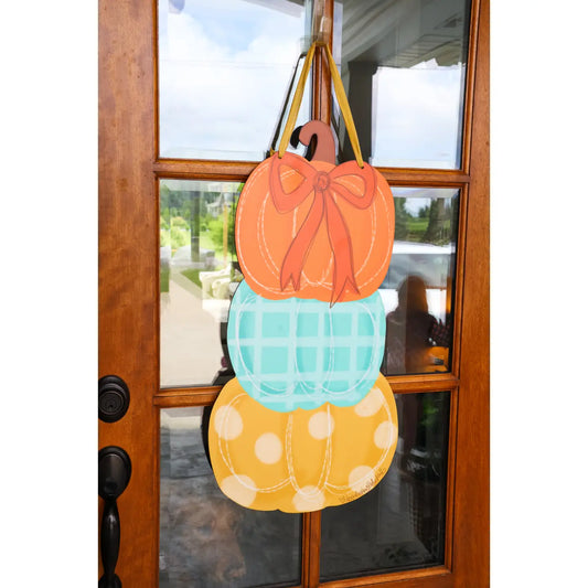 TRI STACK PUMPKIN DOORHANGER