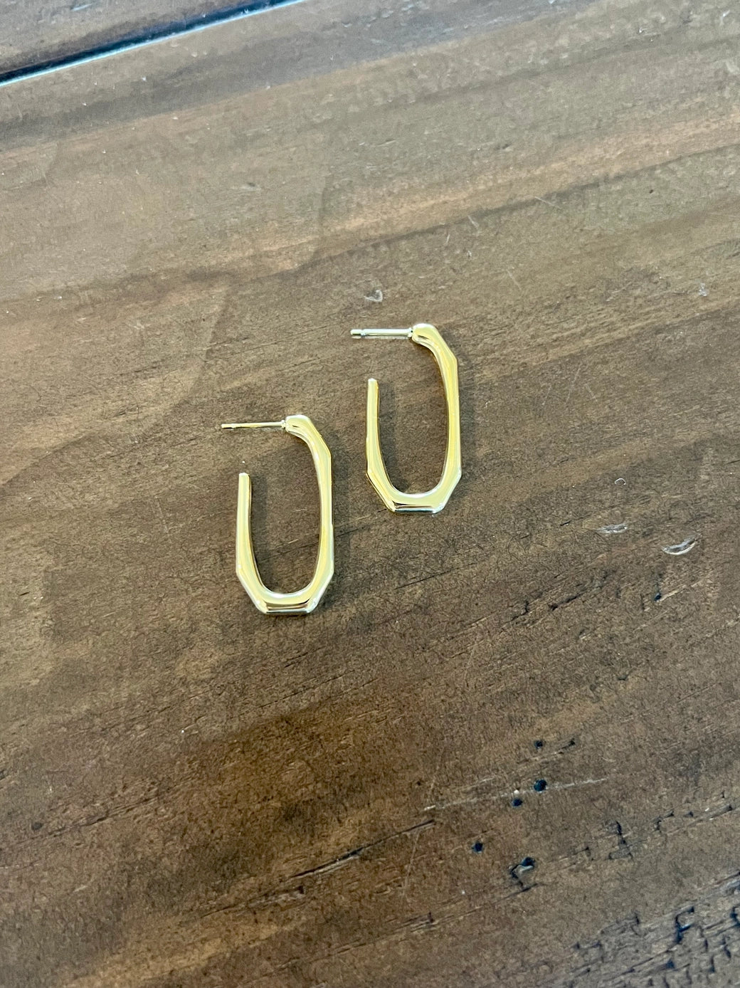 SQUARE THIN HOOP EARRINGS