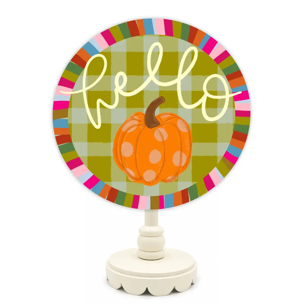 HELLO PUMPKIN TOPPER