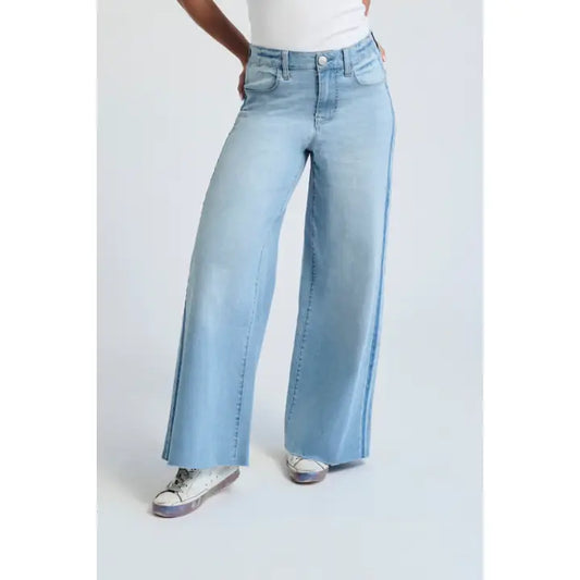 28" CROPPED WIDE LEG JEANS